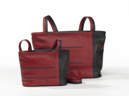 Krista's Helsinki A4 zwart, rood, donkerpaars