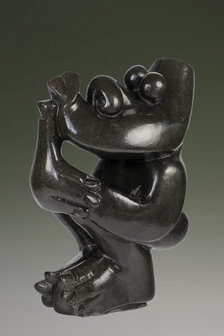 Stenen tuinbeeld uniek, African people, thinker, abstract 