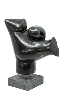 Stenen beeld tuin hoofd 1 persoon. Stenen van mens en persoon. man of vrouw van steen voor bruiloft of zilveren en gouden viere