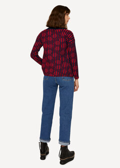 Oleana Cardigan 502 WR Crimson sea