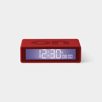 LEXON Flip Clock RCC Rubber Rood LR150R9