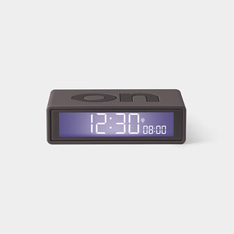 LEXON Flip Clock RCC Rubber Grijs LR150G3