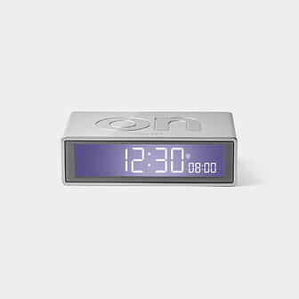 LEXON Flip Clock RCC Glossy Aluminium LR150A9