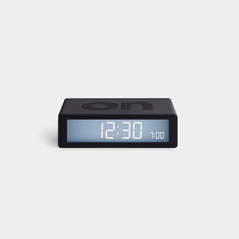 LEXON Flip Travel Clock Donker Grijs LR151G3