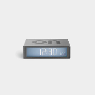 LEXON Flip Travel Clock Silver LR151A9