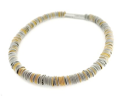 La Molla Collier N 1 OR ketting stalen veren 14061