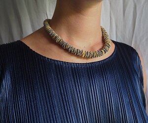 La Molla Collier N 1 OR ketting stalen veren 14061