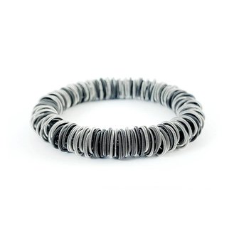 La Molla Armband N 1 Dark metalen veren armband 140552