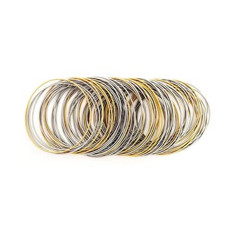 La Molla Armband Sel &amp; poivre OR metalen veren armband 14067