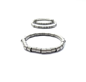 La Molla Armband Zanzibar met metalen veren roestvaste stalen 14074