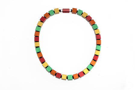 Apero collier 5.06 rood/oranje/groen/geel 45 cm