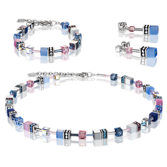 Coeur de Lion Oorbellen 2839/ /0719 Blue-Rosa