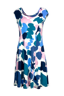 Mansted jurk kleding Minnie blauw groen