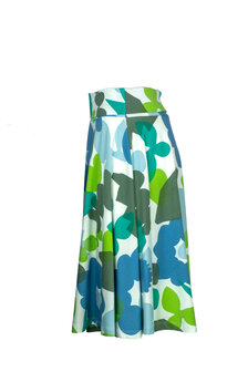 Mansted kleding Mimosa rok blauw groen