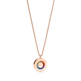 Coeur de Lion Ketting 5004/ /1577 Multicolor Ros&eacute; Goud