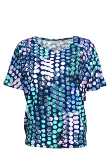 Mansted kleding Siri shirt blauw groen rose