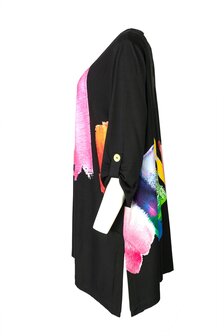 Ralston&nbsp;tuniek Mia zwart met print multicolor