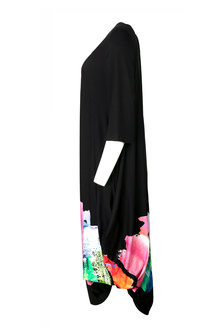 Ralston&nbsp;jurk Utas zwart met print multicolor