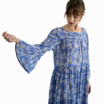 Zen Ethic zomerjurk Wendy Brune blauw