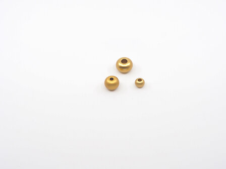 Otracosa sieraden goud kralen ketting helder goud, groot, middel, klein 