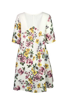 Blueberry Italia linnen jurk wit 9314-48