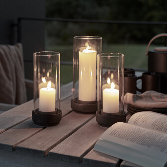 Stelton windlicht Hurricane klein 24,5 cm hoog