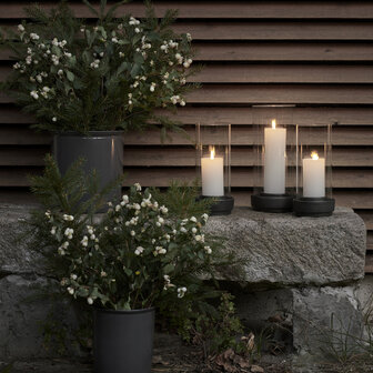 Stelton windlicht Hurricane klein 24,5 cm hoog