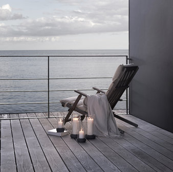 Stelton windlicht Hurricane klein 24,5 cm hoog