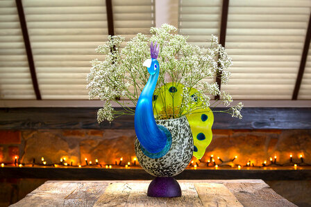 Glasstudio Borowski Peacock Lime green