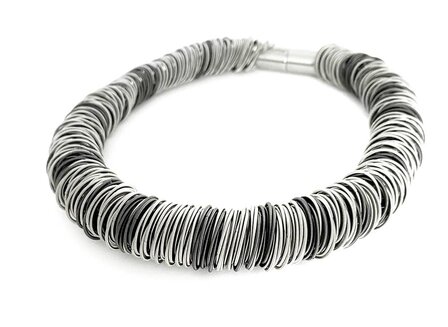 La Molla Collier Maxi-one Dark ketting metalen veren roestvrij staal 40561