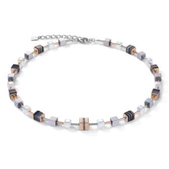 Coeur de Lion Ketting 4965/ /1630 Rosegold-Black