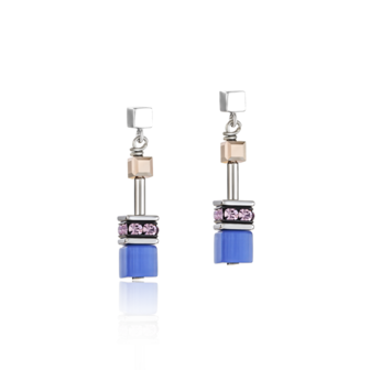 Coeur de Lion Oorbellen 2839/ /0740 Blue-Brown-Lilac