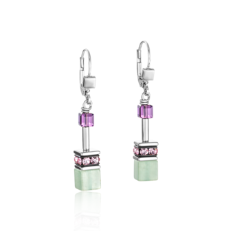 Coeur de Lion Oorbellen 4905/ /0840 Lilac-Green