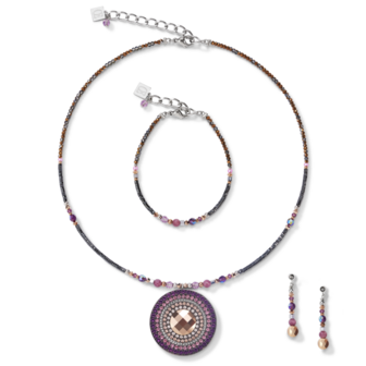 Coeur de Lion Ketting 5035/ /0824 Amethyst