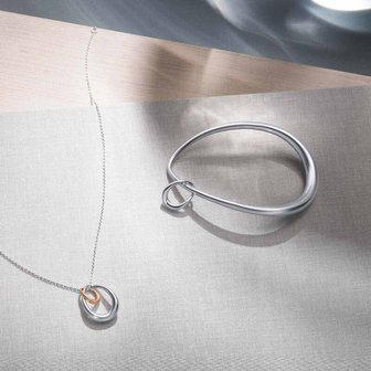 Georg Jensen sieraad, ketting Offspring 433B goud/zilver