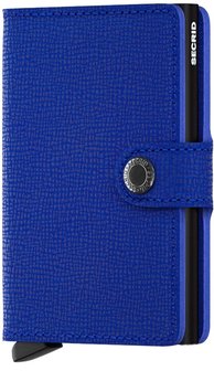 Secrid Miniwallet M Crisple Blue-Black portemonnee