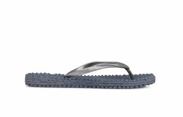 Ilse Jacobsen teenslipper met glitter Grijs