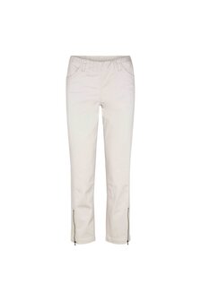 Laurie broek, model Piper Regular Cropped basis katoen sand 22465-25107