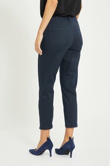 Laurie broek, model Piper Regular Cropped basis katoen navy 22465-49200