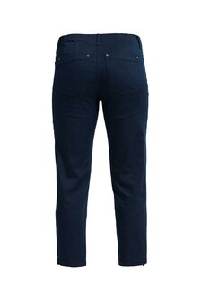 Laurie broek, model Piper Regular Cropped basis katoen navy 22465-49200