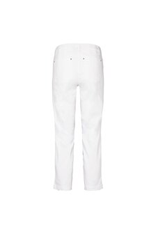 Laurie broek, model Piper Regular Cropped basis katoen wit 22465-10100