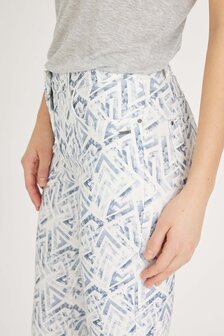 Laurie broek, model Charlotte Regular wit graphic 100362-43406