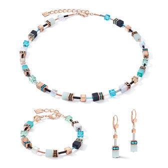 Coeur de Lion Ketting 4905/ /2010 Aqua-Beige