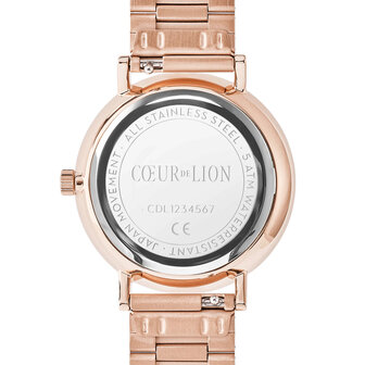 Coeur de Lion Horloge 7611/ /1640 Rosegold-Rosegold Roestvrij Stalen band