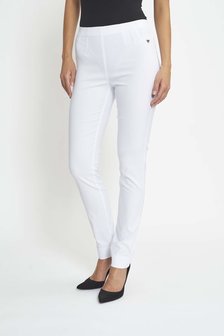 Laurie broek, model Slim basis viscose wit 27016-10970