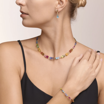 Coeur de Lion Armband 5020/ /1535 Multicolor Rainbow-Gold