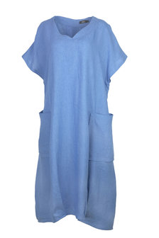 Ralston kleding, jurk Iris linnen lichtblauw