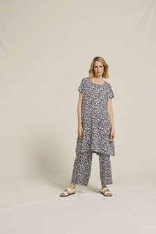 Two Danes kleding, jurk Raja blauw