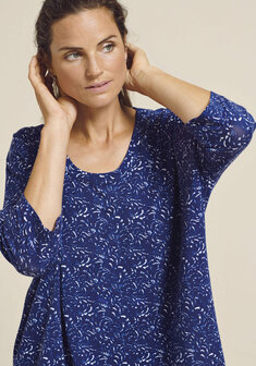 Two Danes kleding, shirt Beda blauw