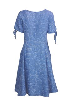 Blueberry kleding, jurk 9572 minnow print lichtblauw